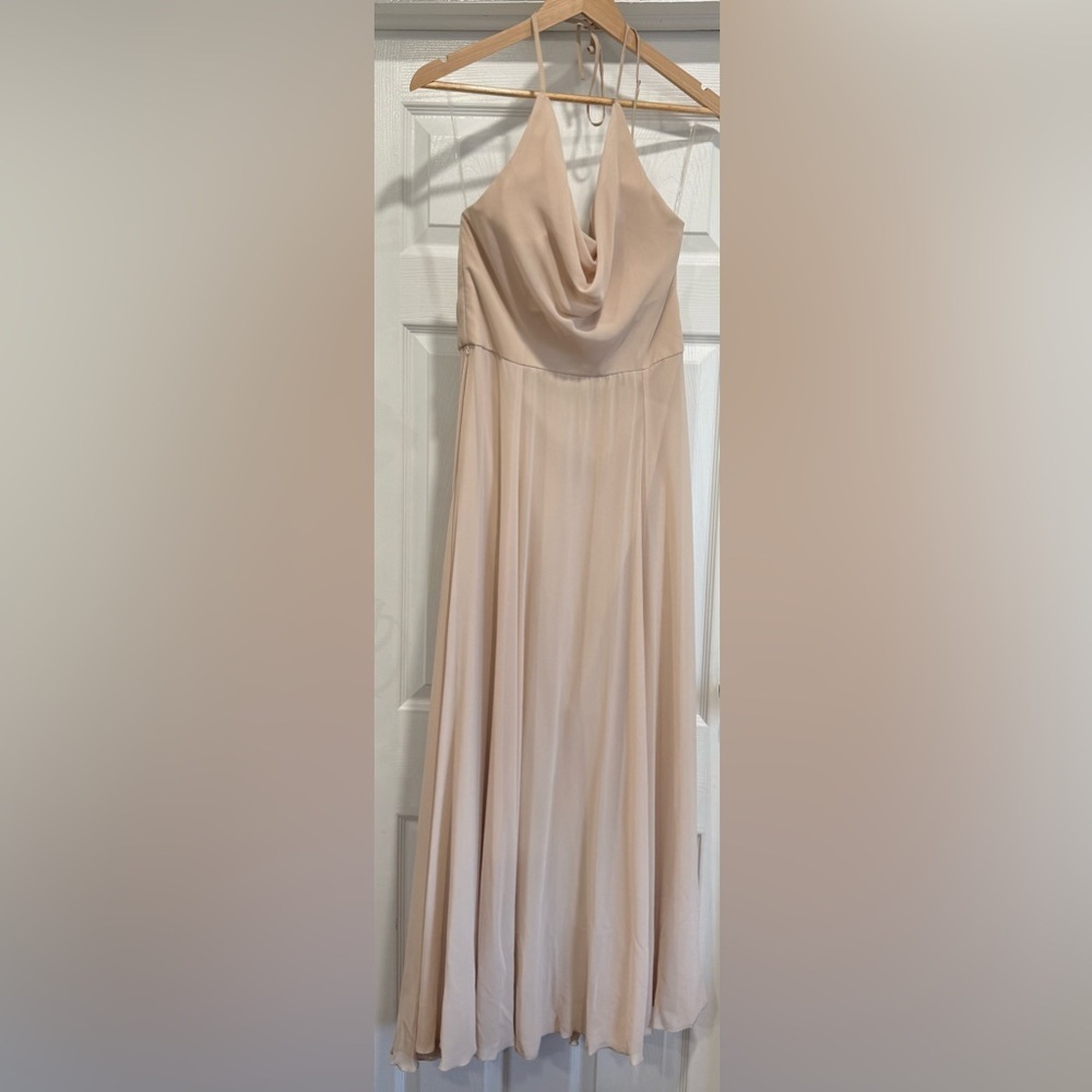 Amsale Cream Maxi dress